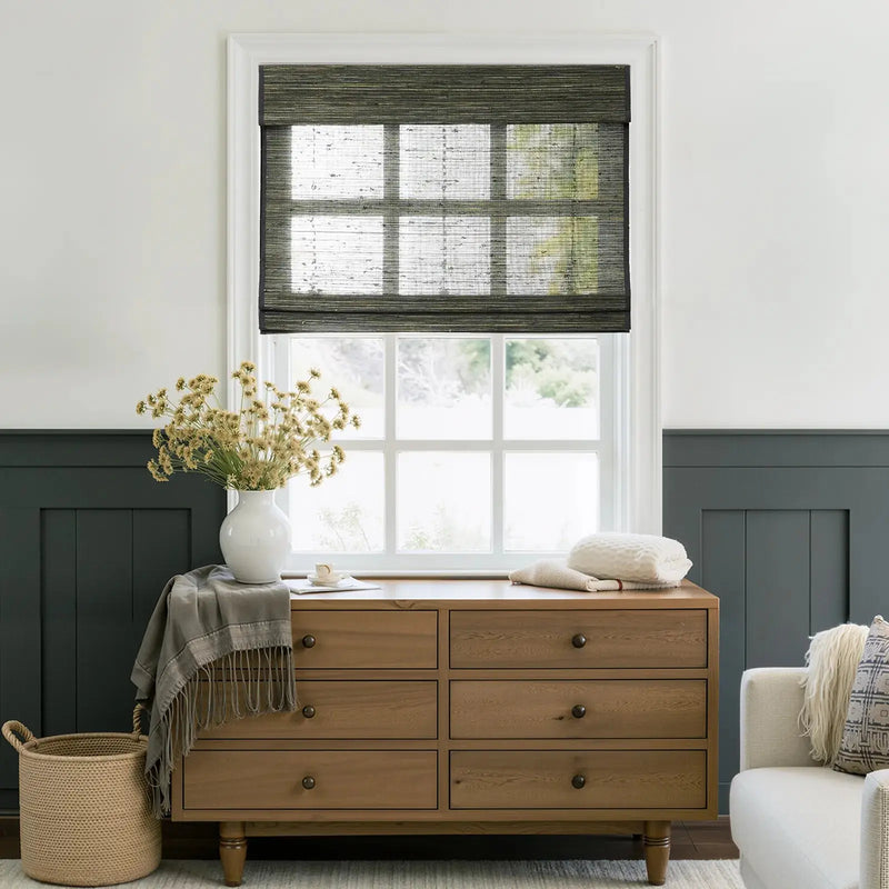Rae Natural Ramie Jute Woven Wood Blinds - Series D-?-TWOPAGES CURTAINS