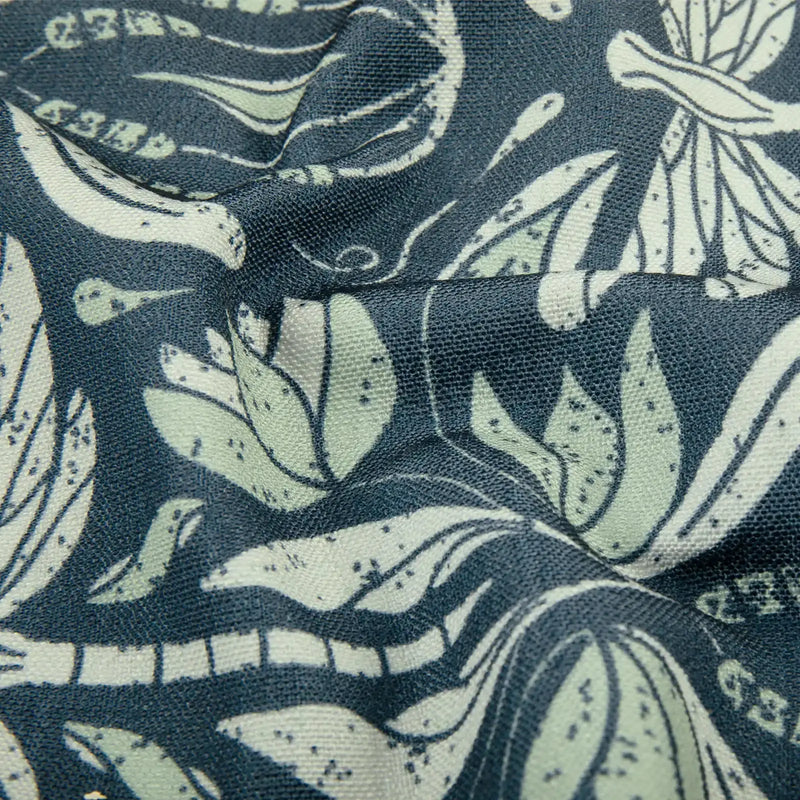 Kate Frost Pattern Cotton Drapery Pleated- -TWOPAGES