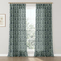 Kate Frost Pattern Cotton Drapery Pleated- -TWOPAGES