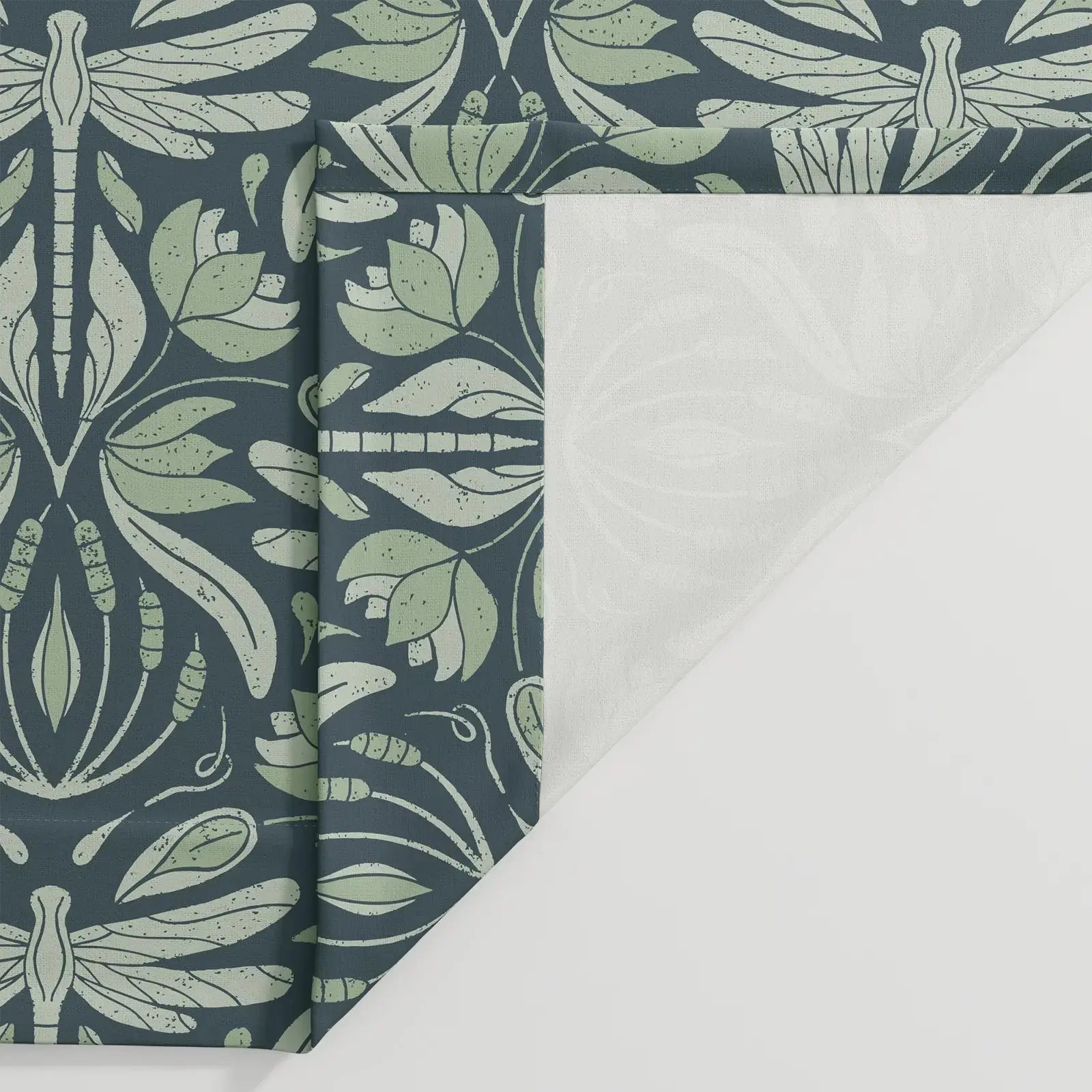 Kate Frost Pattern Cotton Drapery Pleated- -TWOPAGES