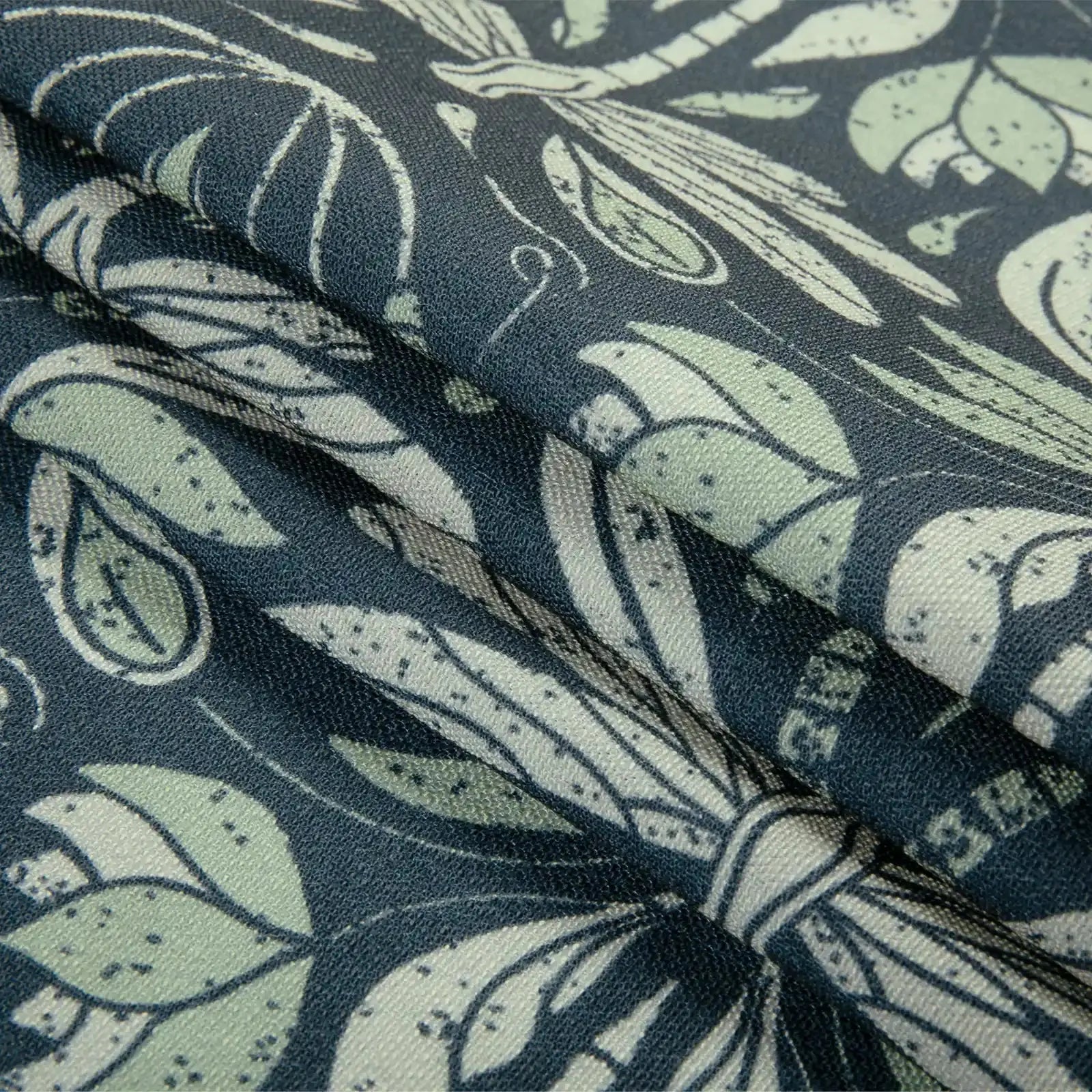Kate Frost Pattern Cotton Drapery Pleated- -TWOPAGES