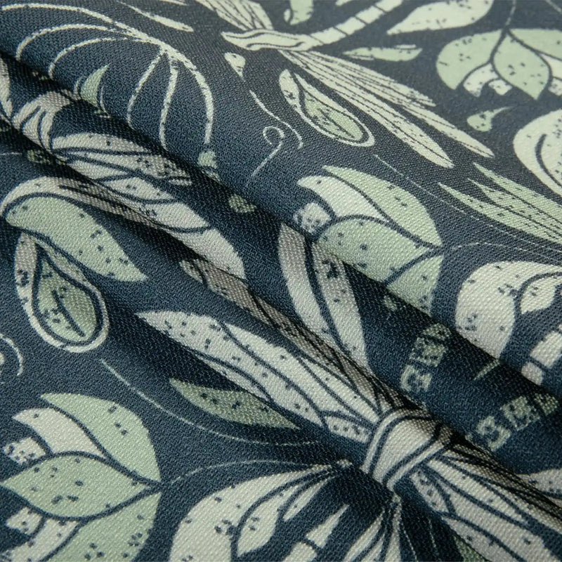 Kate Frost Pattern Cotton Drapery Pleated- -TWOPAGES