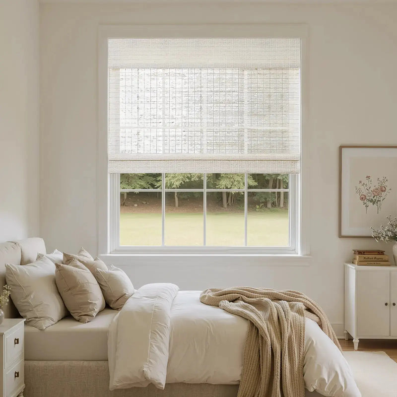 Rae Natural Ramie Flax Woven Wood Blinds - Series C?-TWOPAGES CURTAINS