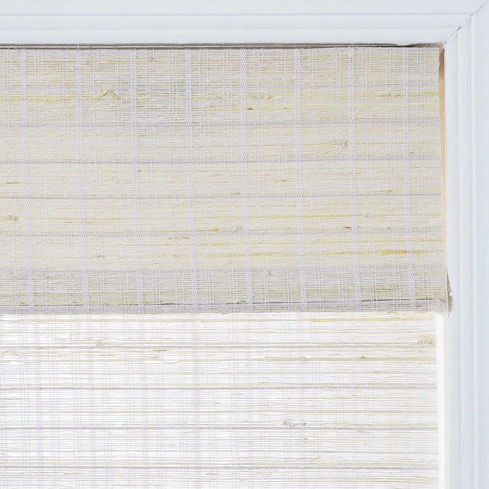 Rae Natural Ramie Flax Woven Wood Blinds - Series C-?-TWOPAGES CURTAINS