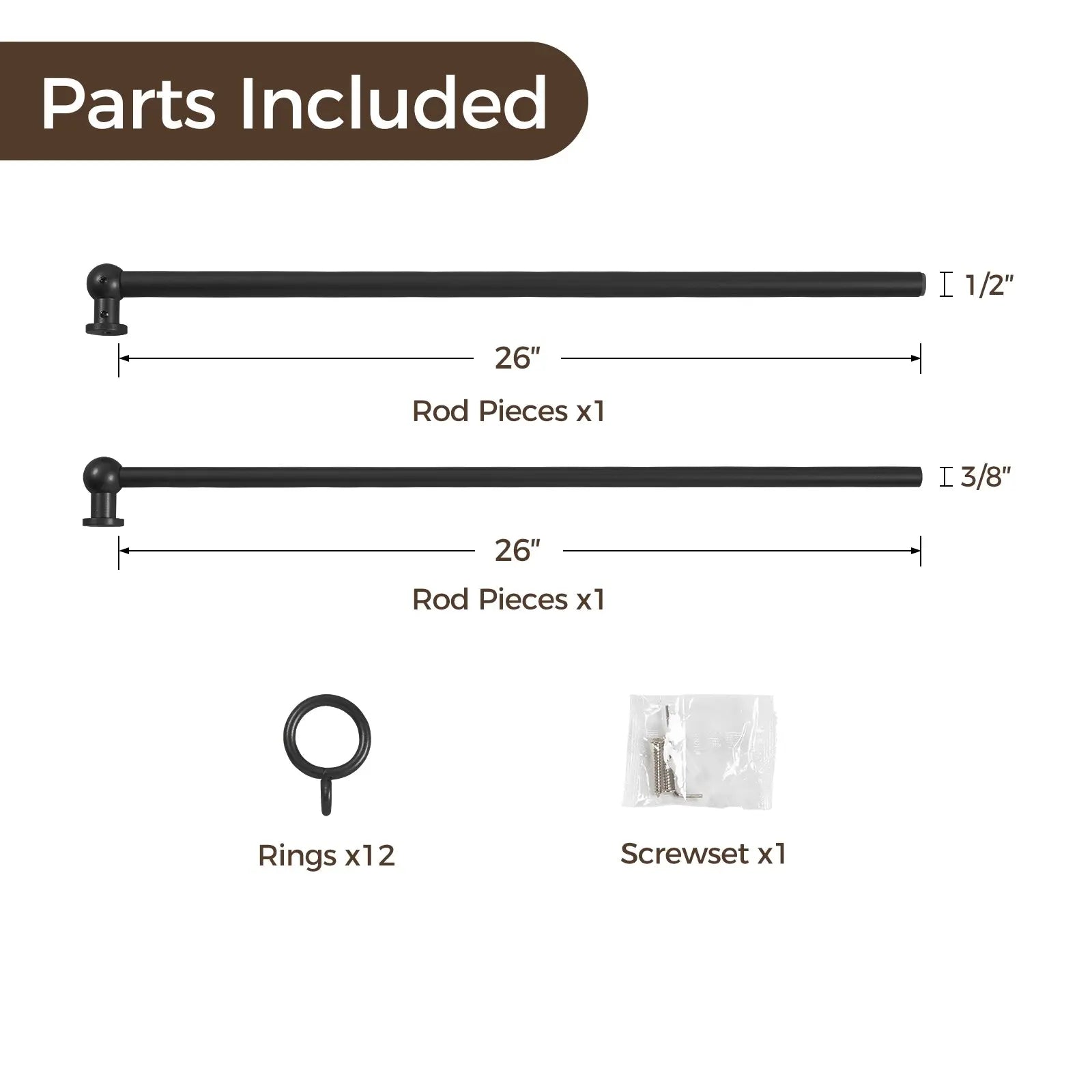 Milo Cafe Curtain Rods with Rings?-TWOPAGES
