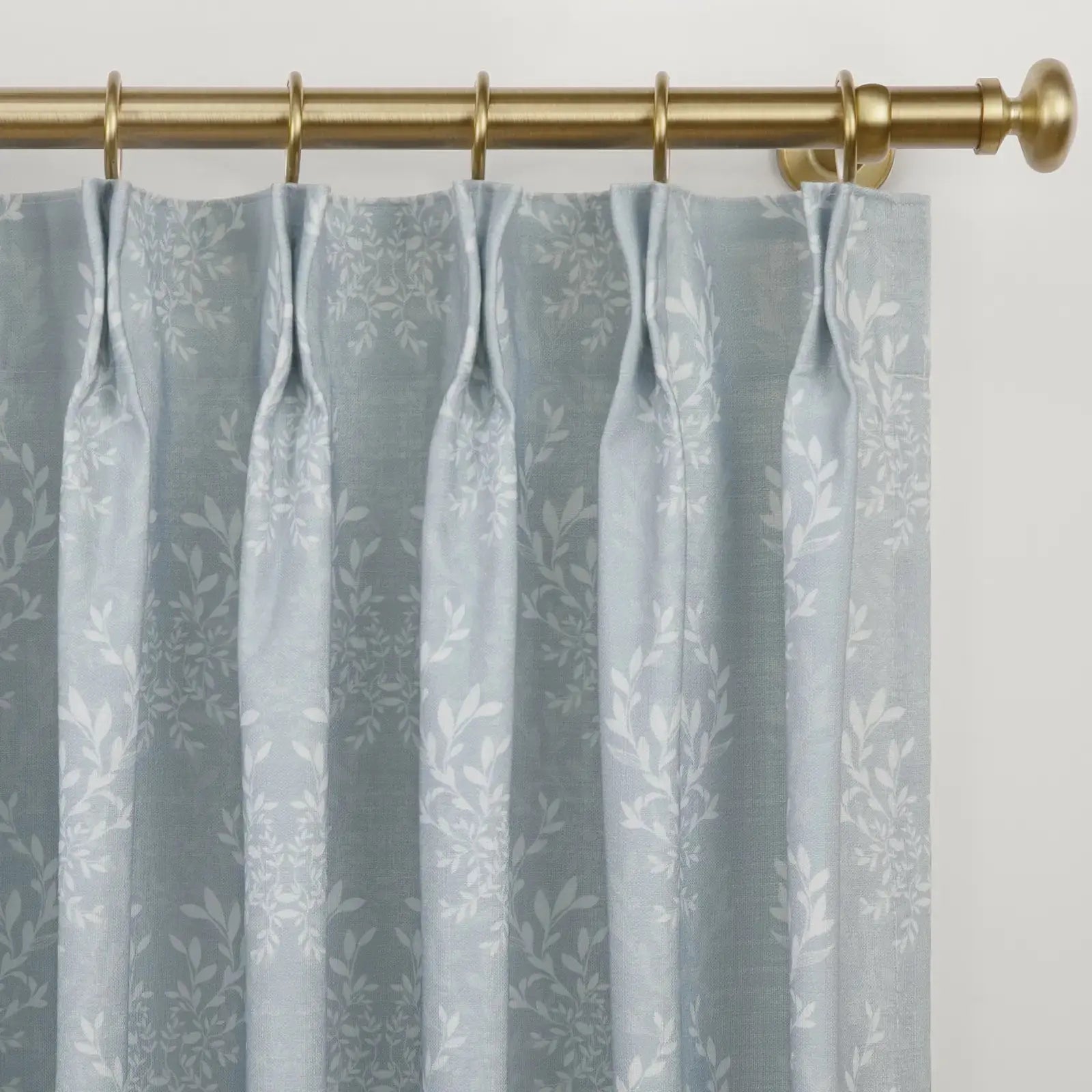 Kate Frost Pattern Cotton Drapery Pleated- -TWOPAGES
