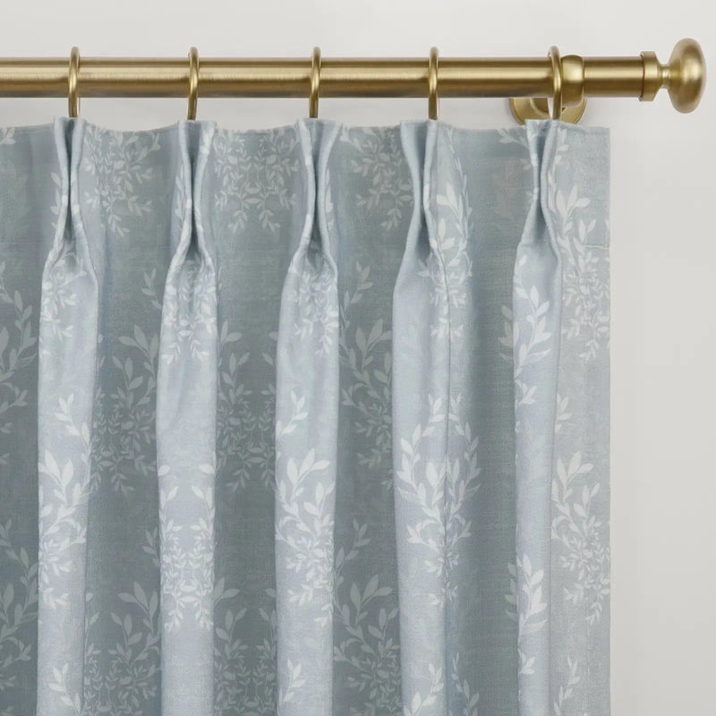 Kate Frost Pattern Cotton Drapery Pleated- -TWOPAGES