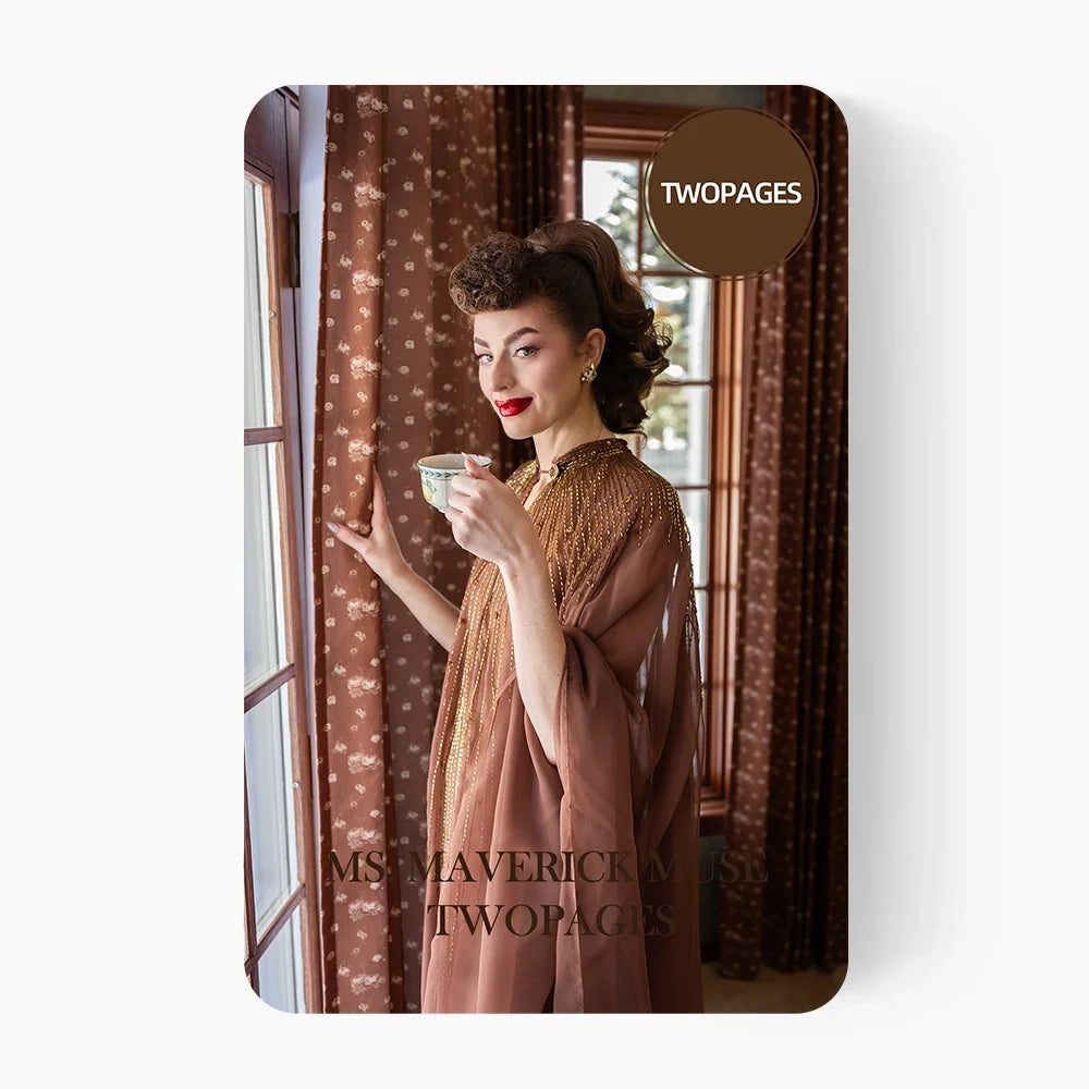 MS. MAVERICK MUSE x TWOPAGES Print Linen Cotton Fabric Sample Booklet 26 Colors