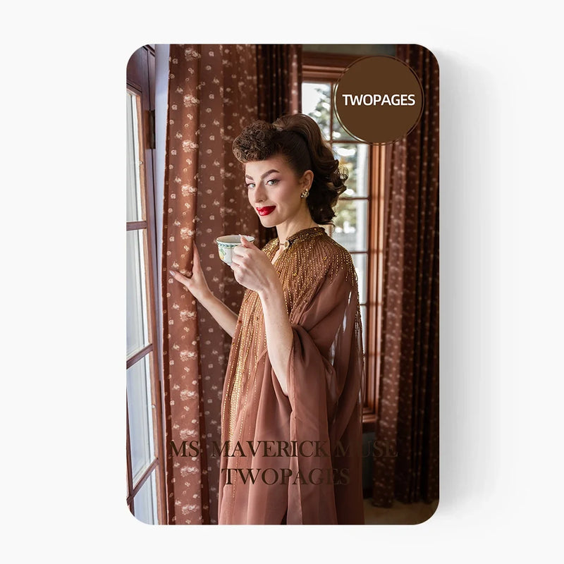 MS. MAVERICK MUSE x TWOPAGES Print Linen Cotton Fabric Sample Booklet 26 Colors