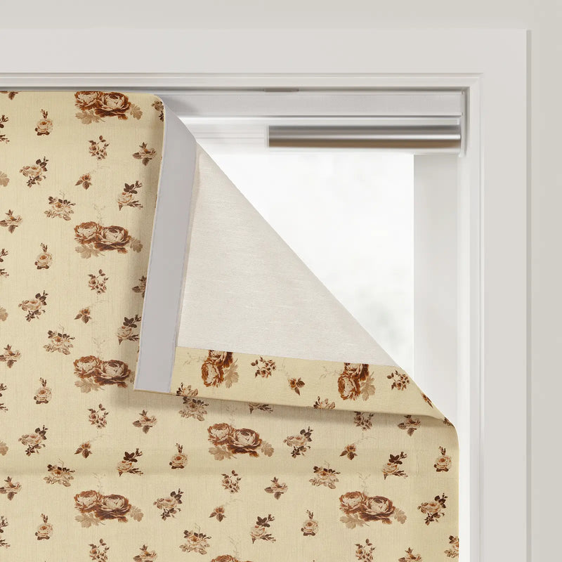 MS. MAVERICK MUSE x TWOPAGES Printed Linen Cotton Roman Blind Cordless
