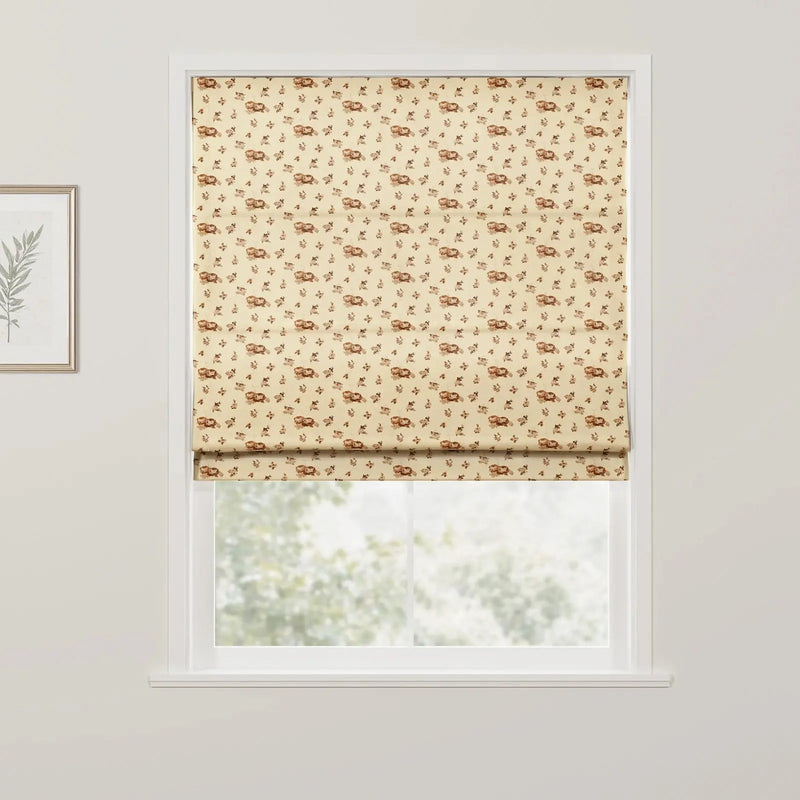 MS. MAVERICKMUSE x TWOPAGES No-Drill Flat Fold Roman Shade Cordless- -TWOPAGES