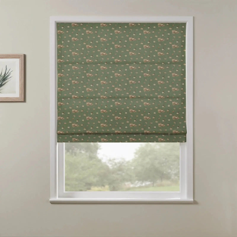 MS. MAVERICKMUSE x TWOPAGES No-Drill Flat Fold Roman Shade Cordless- -TWOPAGES