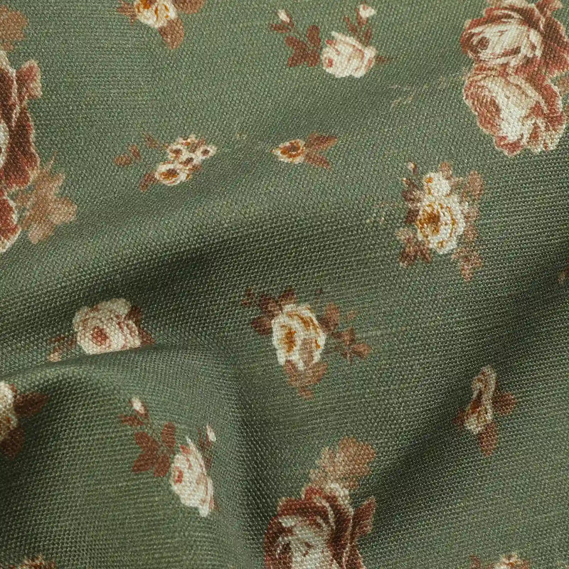 MS. MAVERICK MUSE x TWOPAGES Printed Linen Cotton Roman Blind Cordless