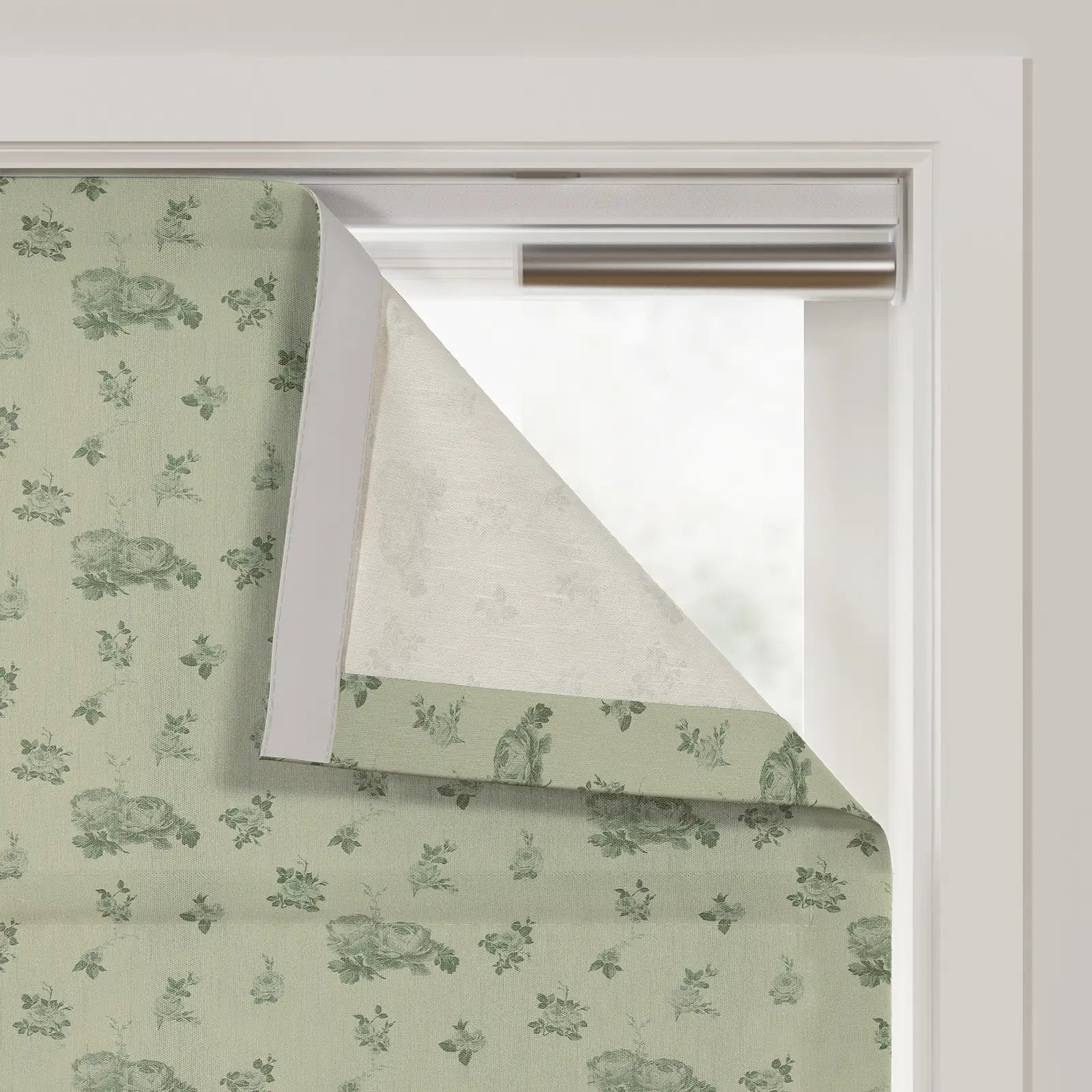 MS. MAVERICK MUSE x TWOPAGES Printed Linen Cotton Roman Blind Cordless