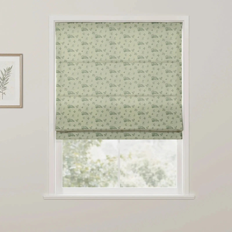 MS. MAVERICKMUSE x TWOPAGES No-Drill Flat Fold Roman Shade Cordless- -TWOPAGES