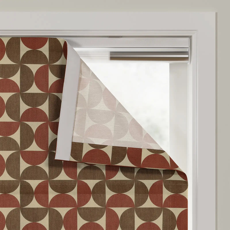 MS. MAVERICK MUSE x TWOPAGES Printed Linen Cotton Roman Blind Cordless