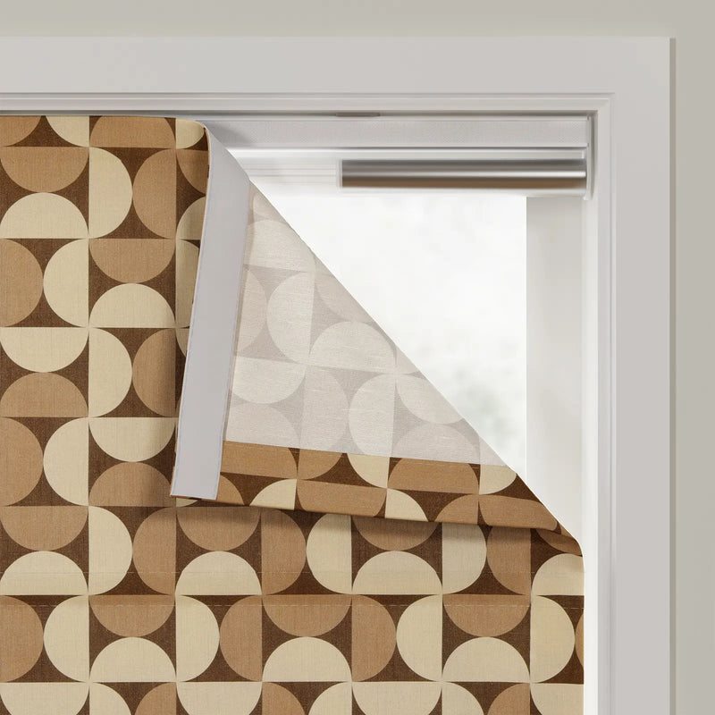 MS. MAVERICK MUSE x TWOPAGES Printed Linen Cotton Roman Blind Cordless