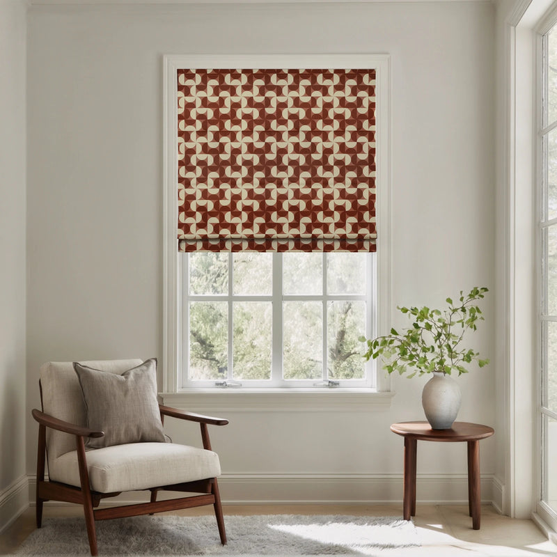 MS. MAVERICK MUSE x TWOPAGES No-Drill Flat Fold Roman Blind Cordless