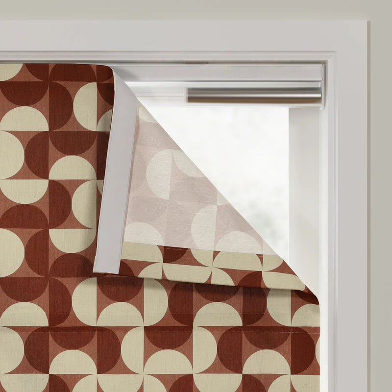 MS. MAVERICK MUSE x TWOPAGES Printed Linen Cotton Roman Blind Cordless