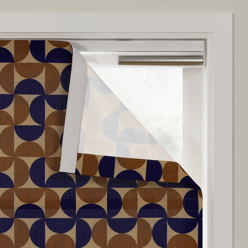 MS. MAVERICK MUSE x TWOPAGES Printed Linen Cotton Roman Blind Cordless