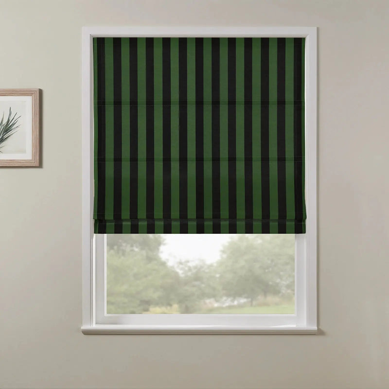 MS. MAVERICKMUSE x TWOPAGES No-Drill Flat Fold Roman Shade Cordless- -TWOPAGES