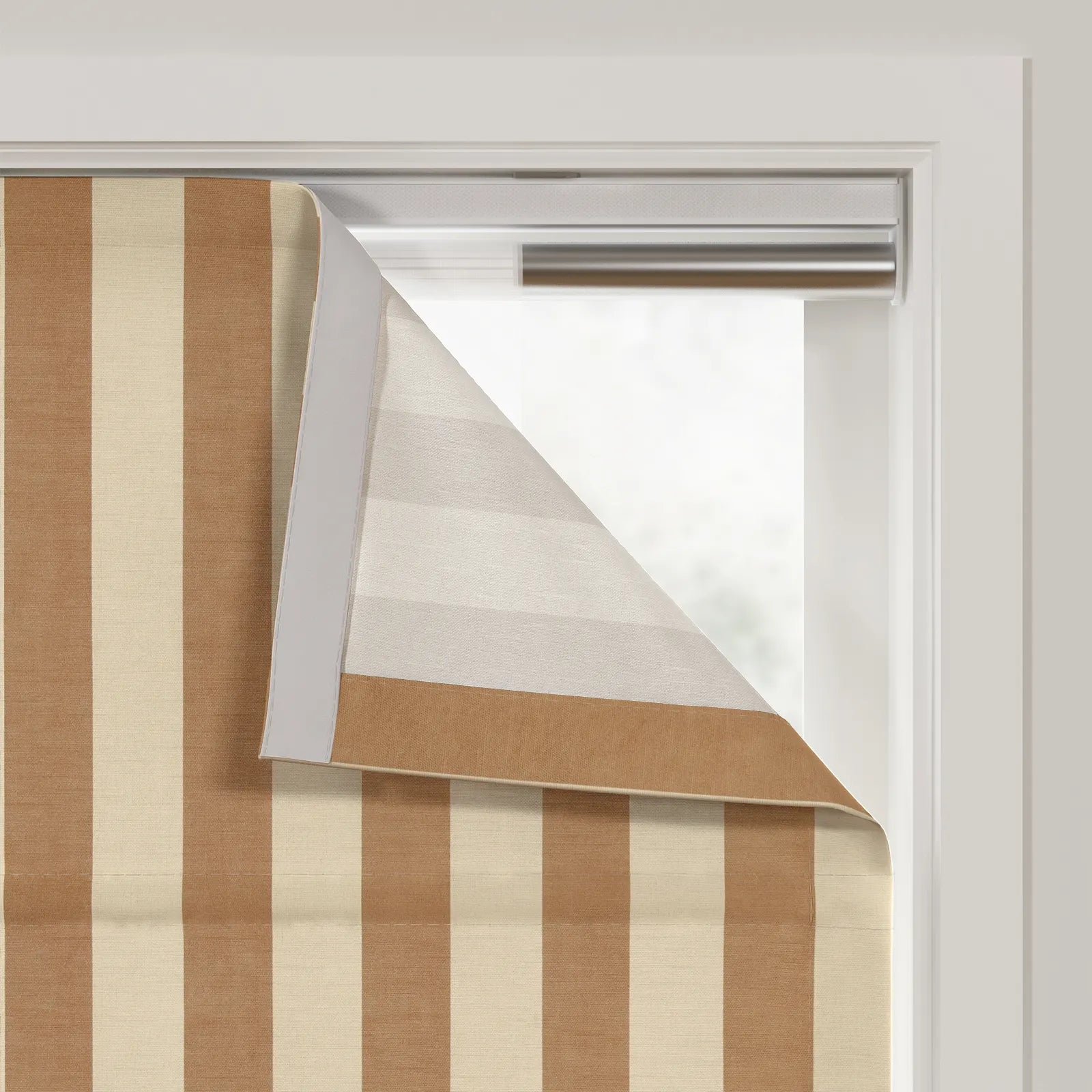 MS. MAVERICK MUSE x TWOPAGES Printed Linen Cotton Roman Blind Cordless