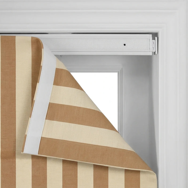 MS. MAVERICK MUSE x TWOPAGES No-Drill Flat Fold Roman Blind Cordless