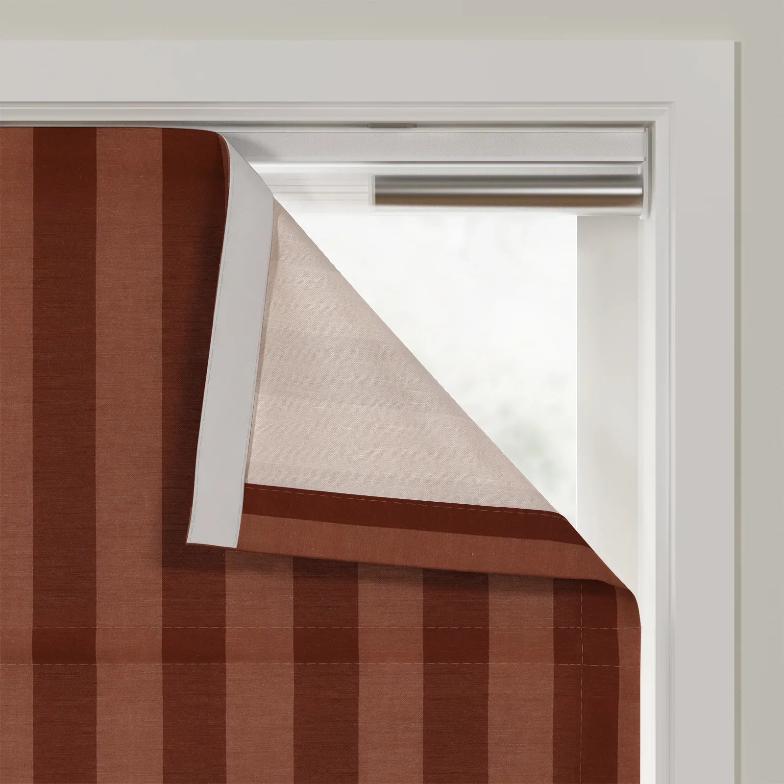 MS. MAVERICK MUSE x TWOPAGES Printed Linen Cotton Roman Blind Cordless