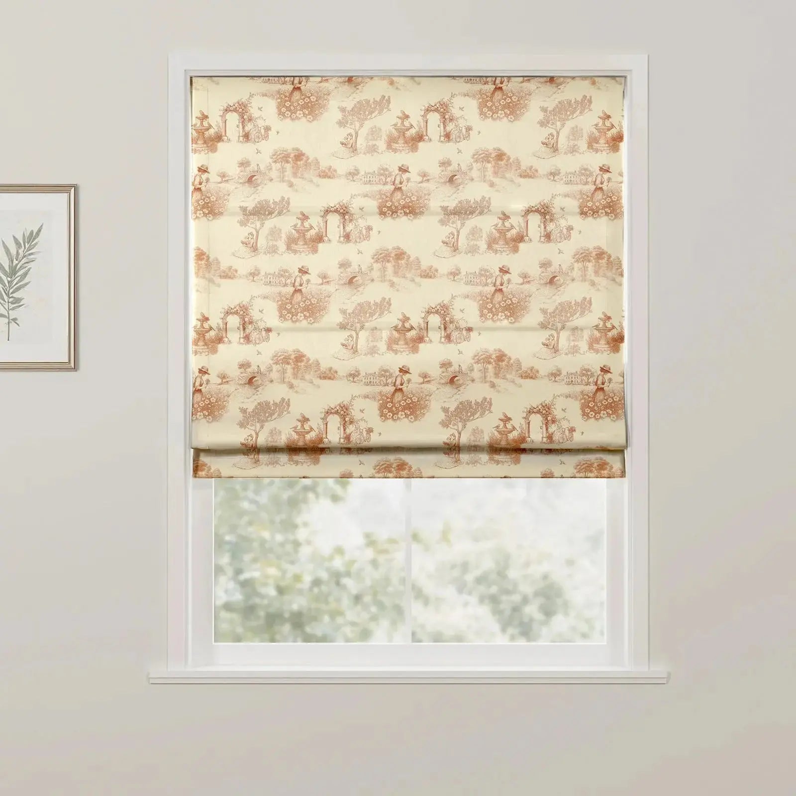 MS. MAVERICK MUSE x TWOPAGES No-Drill Flat Fold Roman Shade Cordless- -TWOPAGES