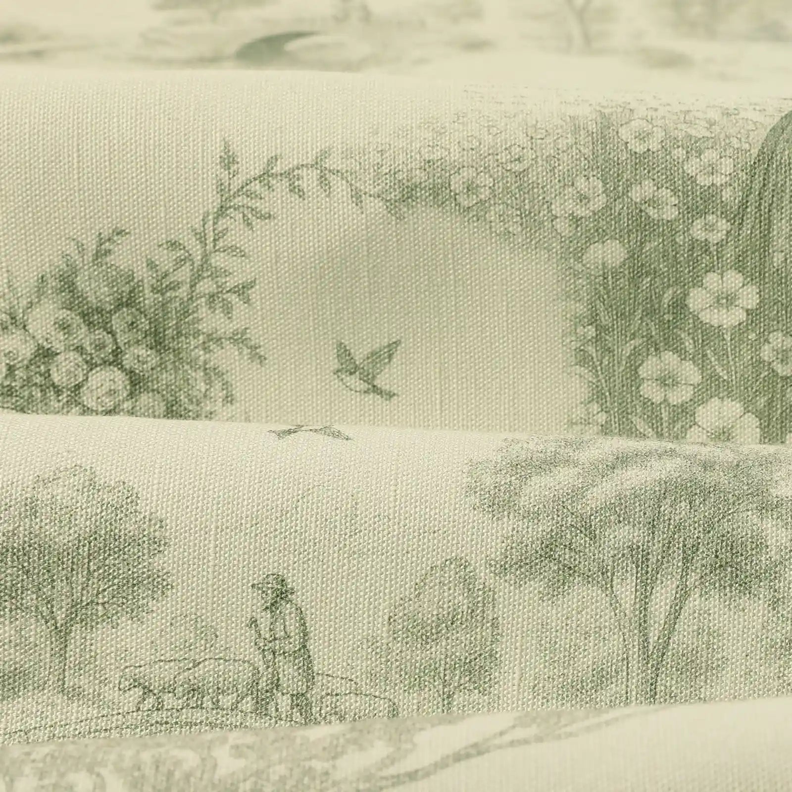 MS. MAVERICK MUSE x TWOPAGES Printed Linen Cotton Roman Blind Cordless