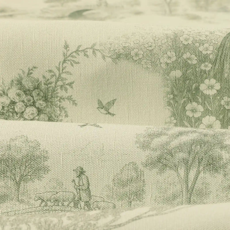 MS. MAVERICK MUSE x TWOPAGES Printed Linen Cotton Roman Blind Cordless