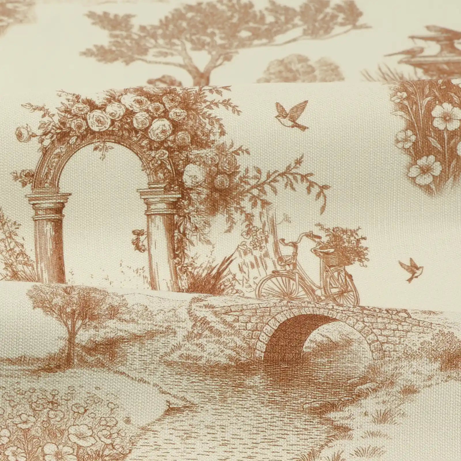MS. MAVERICK MUSE x TWOPAGES Printed Linen Cotton Roman Blind Cordless