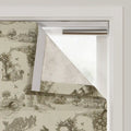 MS. MAVERICK MUSE x TWOPAGES Print Linen Cotton Roman Shade Cordless- -TWOPAGES