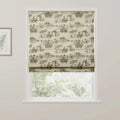 MS. MAVERICK MUSE x TWOPAGES Print Linen Cotton Roman Shade Cordless- -TWOPAGES