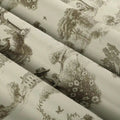 MS. MAVERICK MUSE x TWOPAGES Print Linen Cotton Roman Shade Cordless- -TWOPAGES