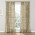 Sabrina Ramkhelawan Canyon Grove Cotton Print Drapery Pleated-?-TWOPAGES CURTAINS