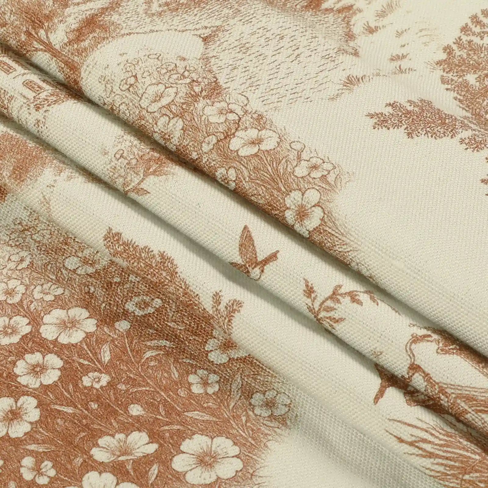 MS. MAVERICK MUSE x TWOPAGES Pastoral Printed Linen Cotton Pleated Curtains