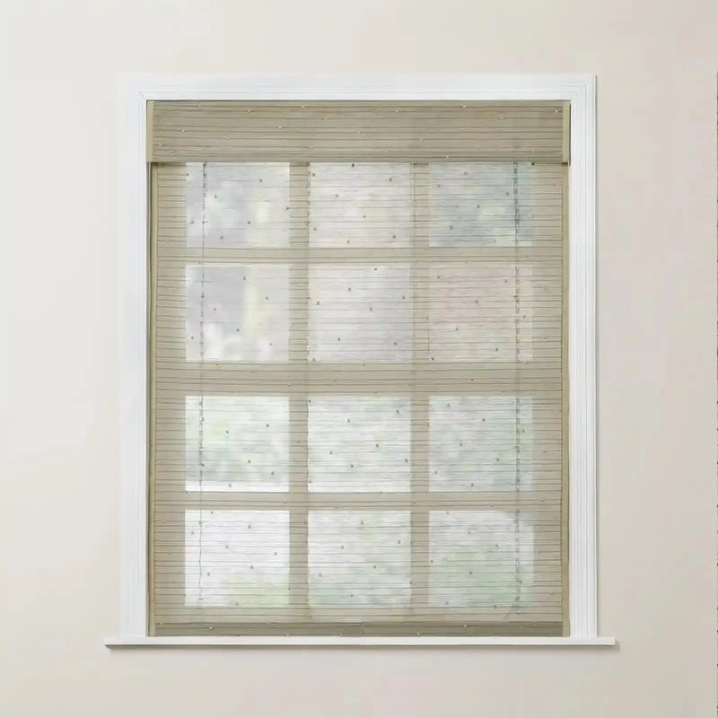 Rae Motorized Window Blinds Bamboo Woven - Series P?-TWOPAGES CURTAINS