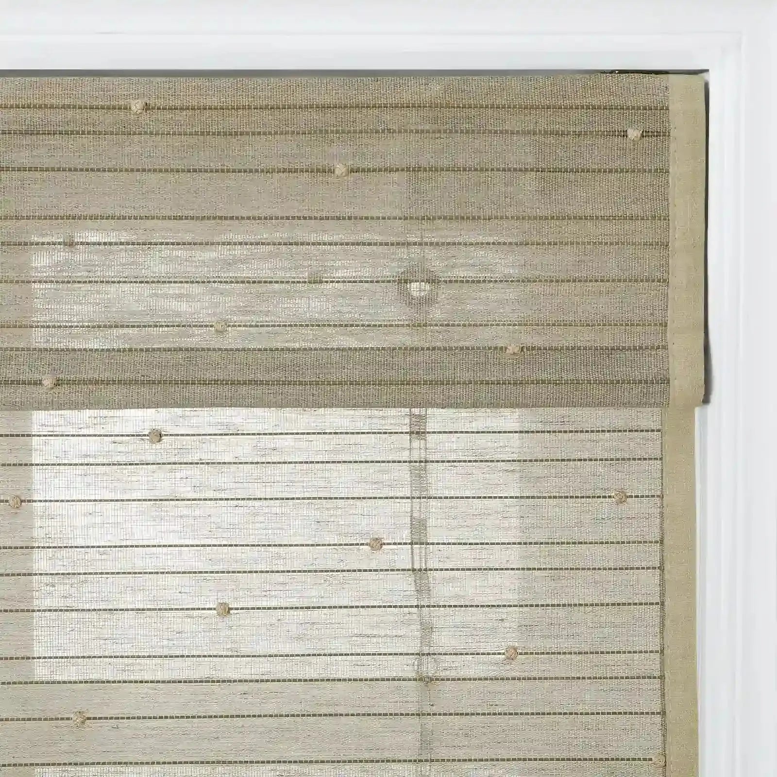 Rae Motorized Window Blinds Bamboo Woven - Series P?-TWOPAGES CURTAINS