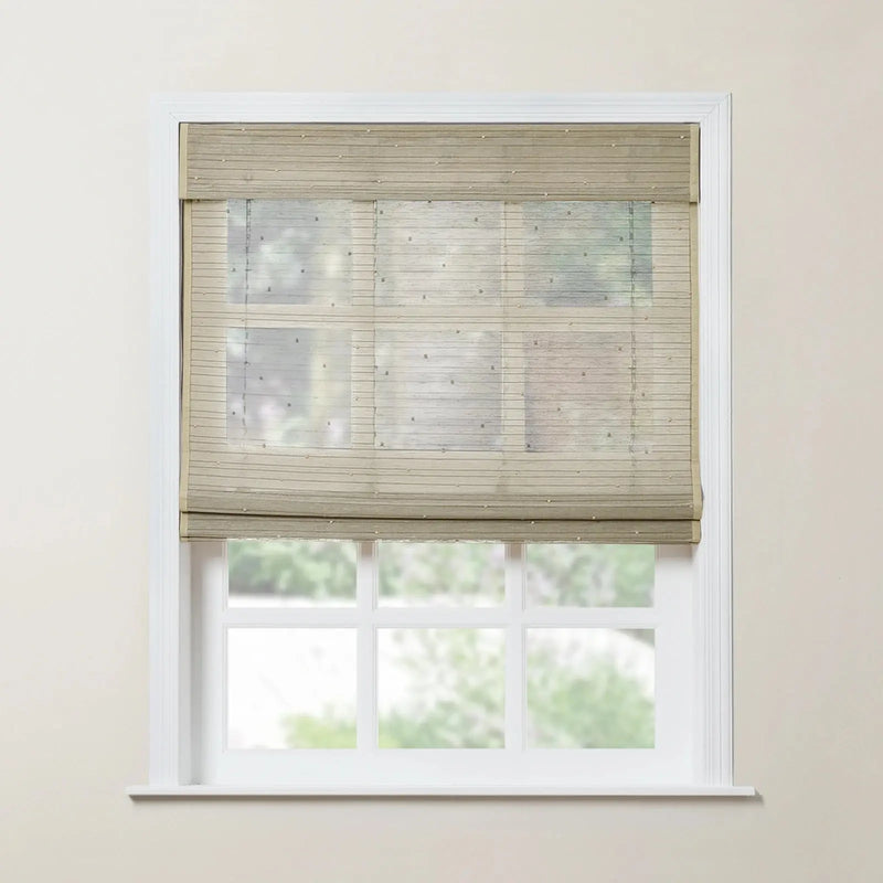 Rae Natural Ramie Bamboo Woven Blinds - Series P-?Moonlight P15-TWOPAGES CURTAINS