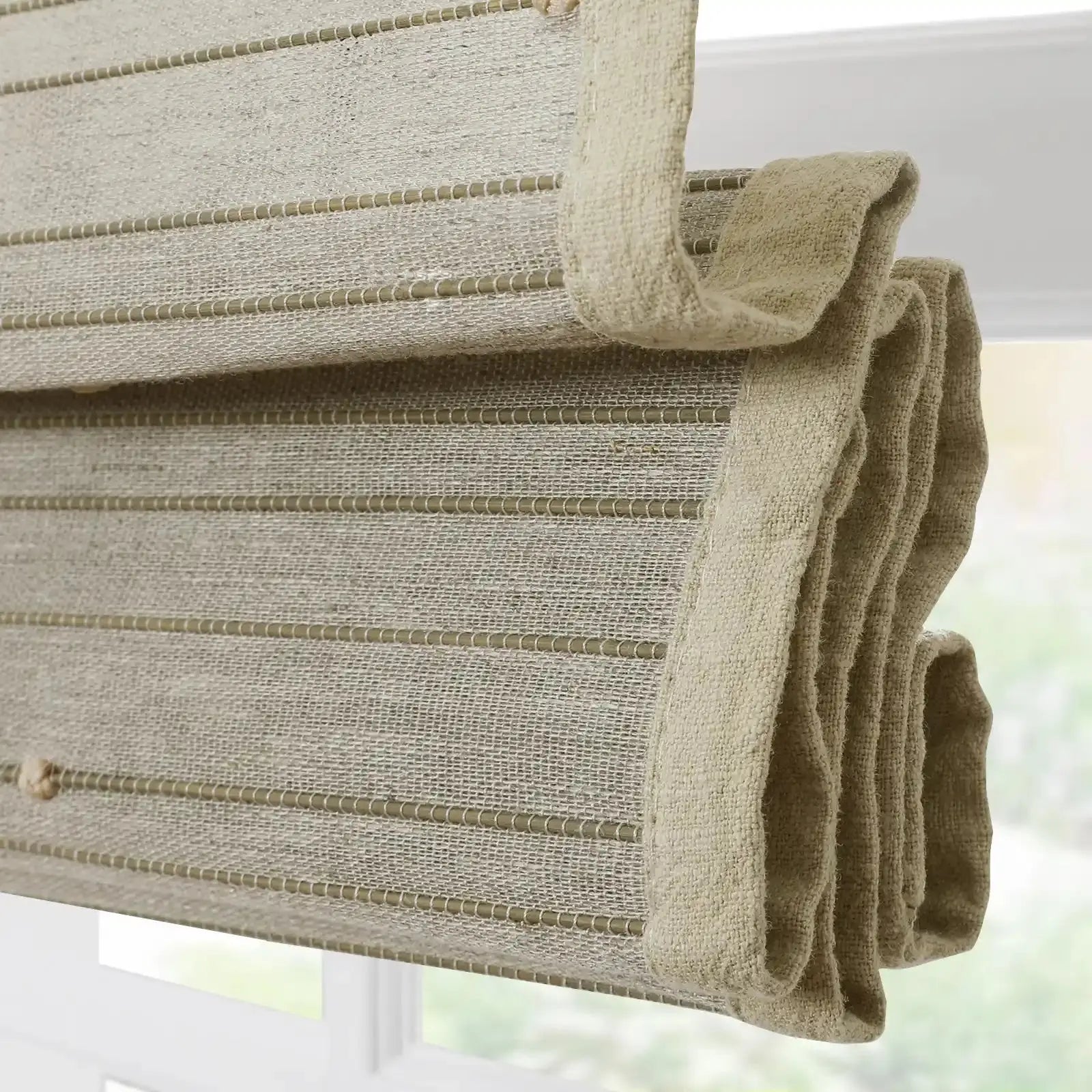 Rae Natural Ramie Bamboo Woven Blinds - Series P-?-TWOPAGES CURTAINS