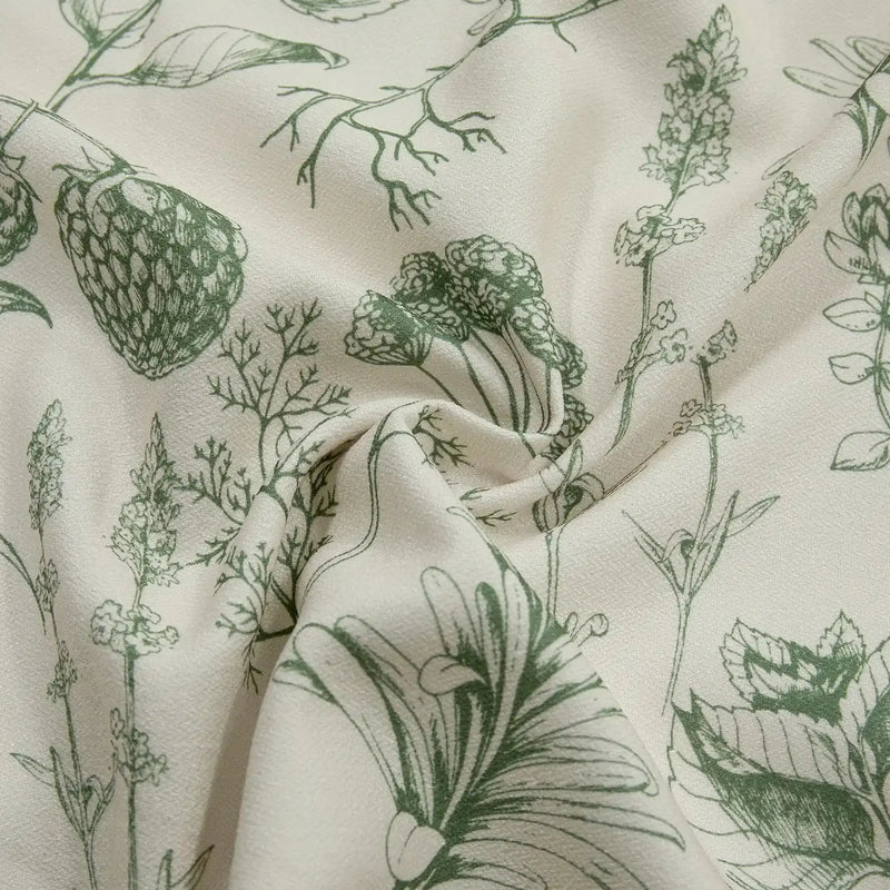 Holly Country Floral Drapery Pleated (102 inches Length Limit)?-TWOPAGES