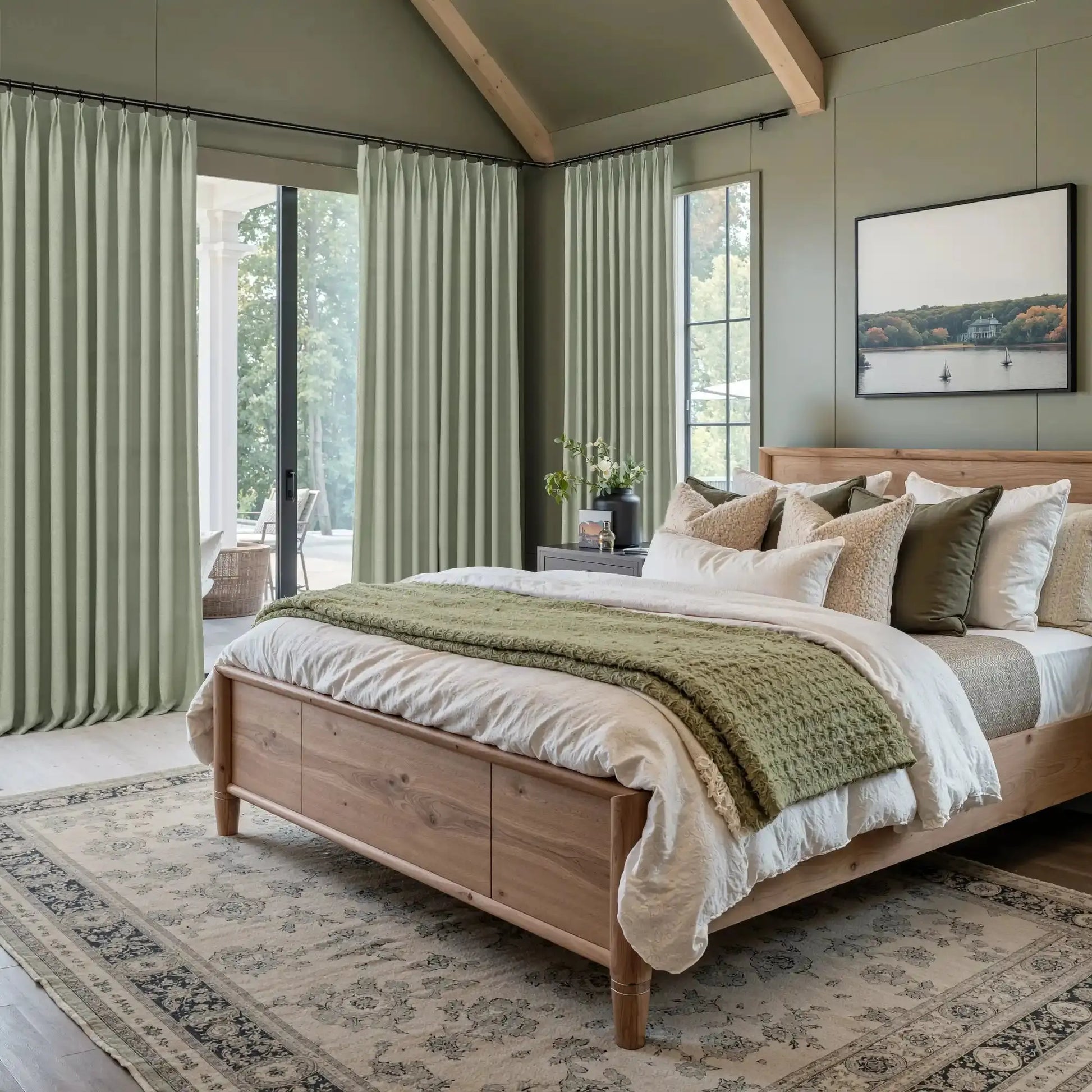 Karin Pure Wool Curtain Pleated -TWOPAGES