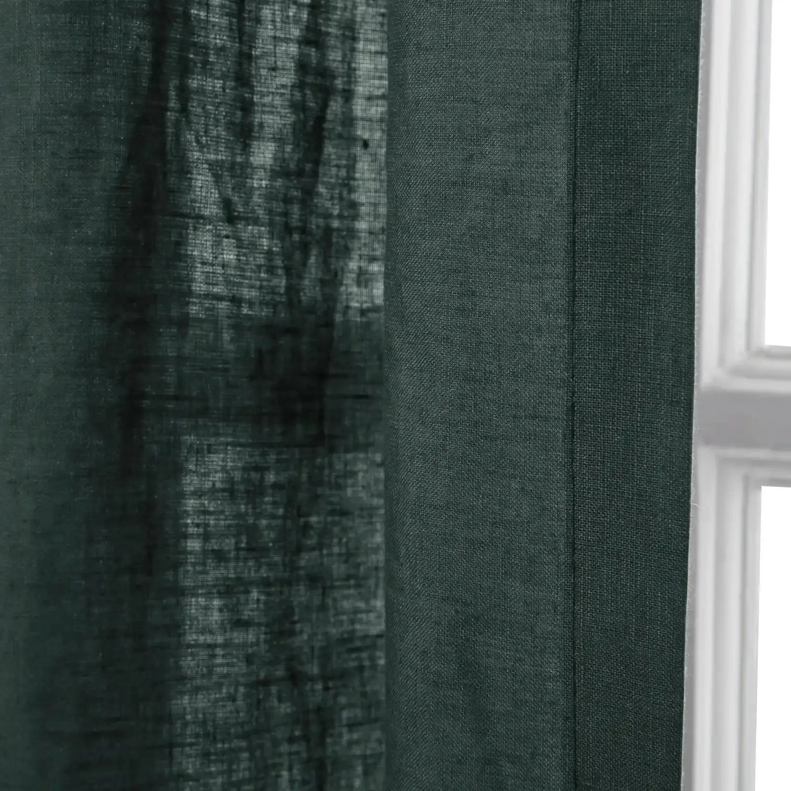 Doris 100% European Flax Linen Curtain Pleated?-TWOPAGES