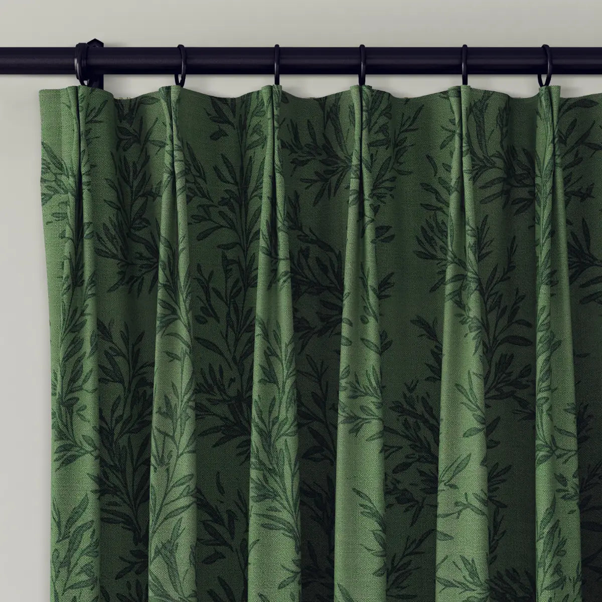 Sara Le Print Linen Cafe Curtains Pleated?-TWOPAGES