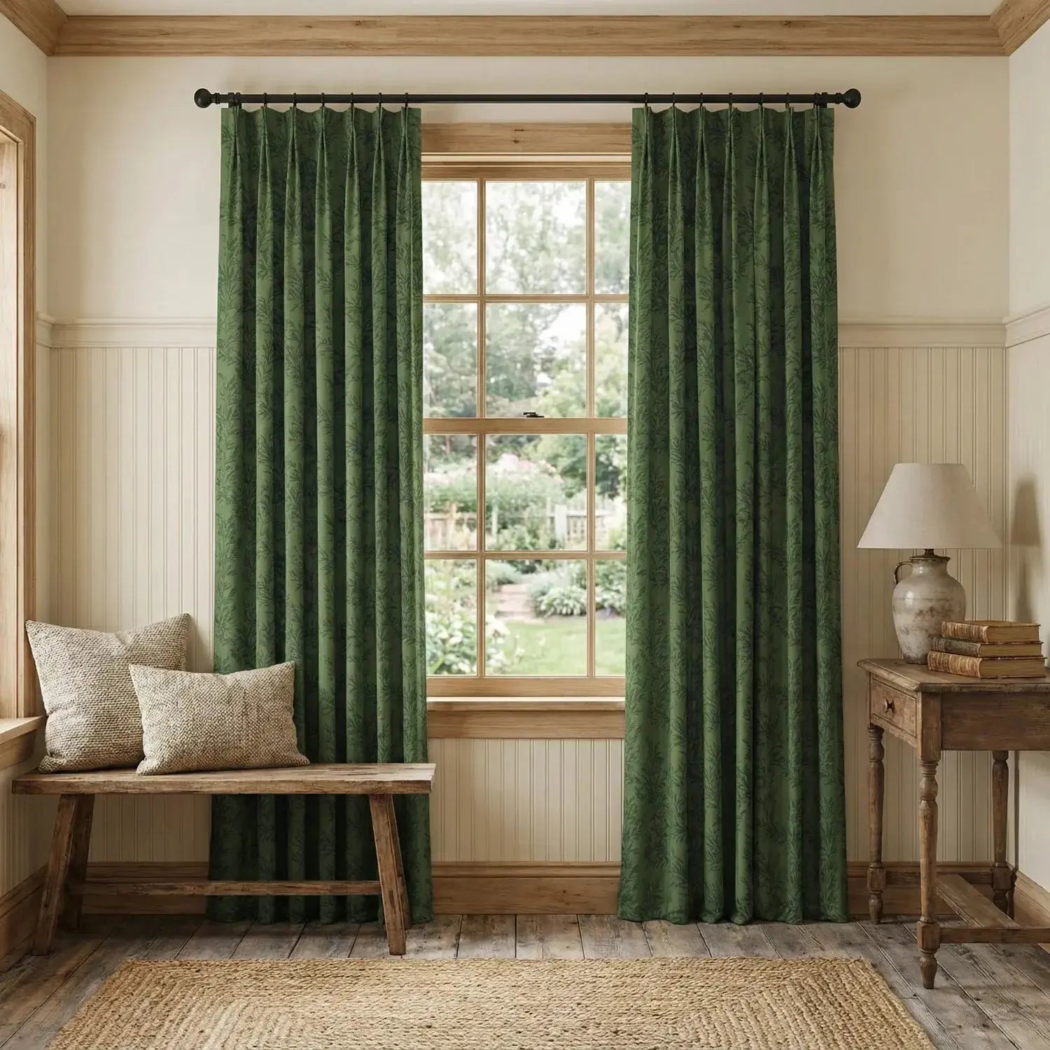 Sara Le Print Linen Drapery Pleated-?-TWOPAGES