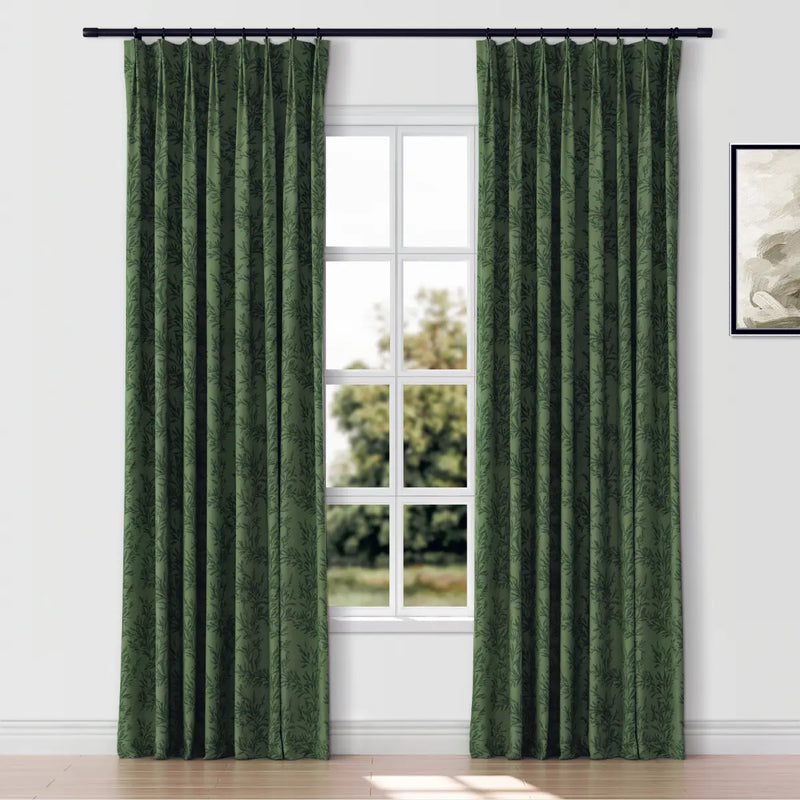 Sara Le Print Linen Drapery Pleated TWOPAGES