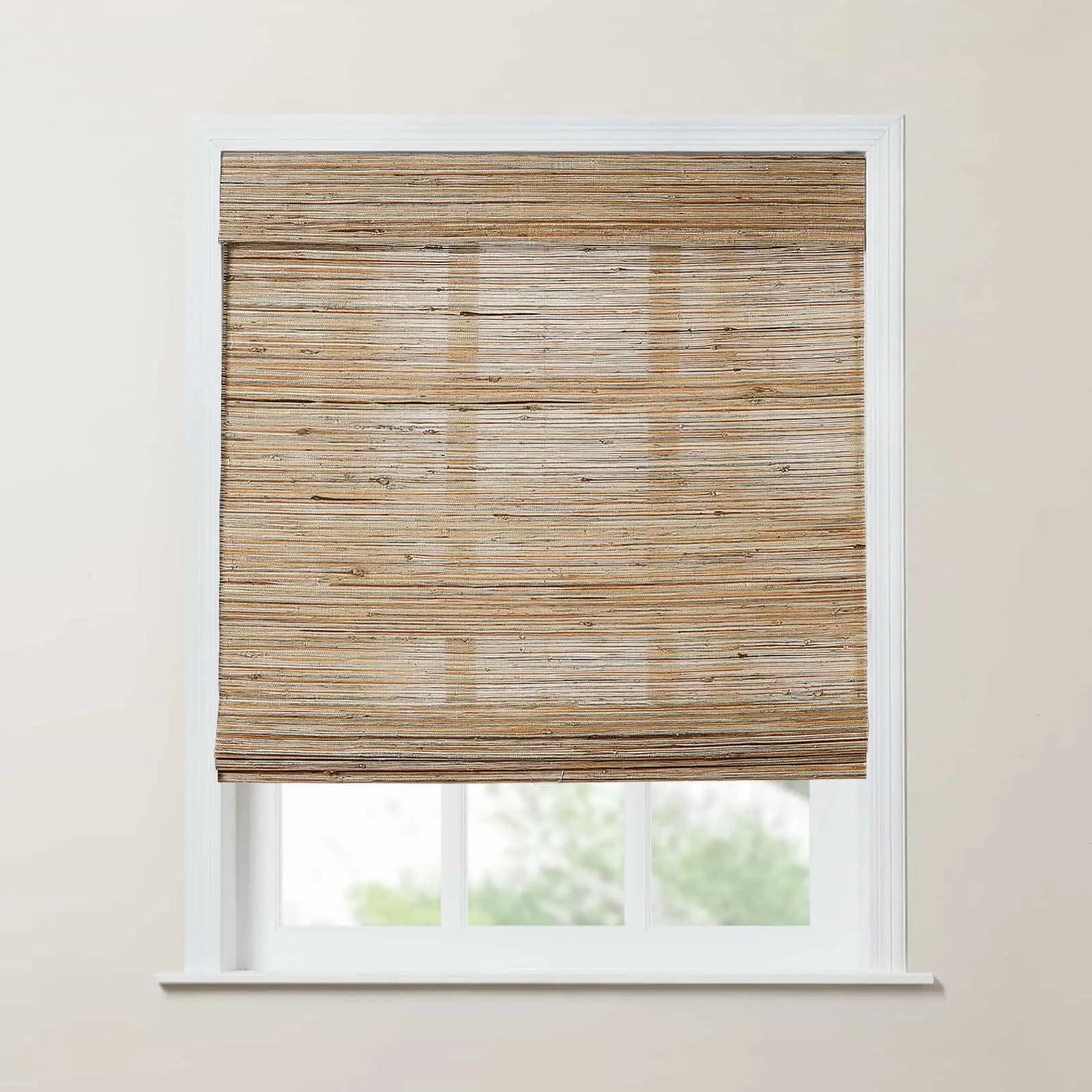 Rae Natural Ramie Jute Woven Wood Blinds - Series M?-TWOPAGES CURTAINS