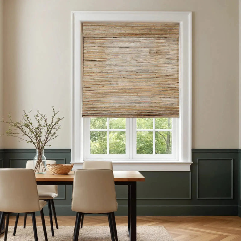 Rae Natural Ramie Jute Woven Wood Blinds - Series M?-TWOPAGES CURTAINS