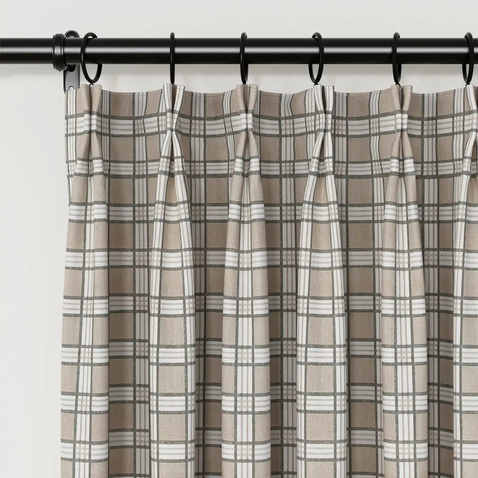 Britt Bengoechea x TWOPAGES Cottage Floral Printed Linen Cotton Pleated Curtains